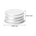 thumbnail image 2 of Raindrops Aluminum Milk Bottle Caps Silver 50Pcs 0.8x0.8x0.5In, 2 of 8
