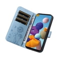 thumbnail image 2 of Flip Case for Samsung Galaxy A21, Card Holder and Kickstand, Shockproof and Scratch Resistant, Sky Blue, 2 of 15