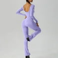 thumbnail image 5 of Wdfiry Jumpsuits for Women Suitable Jumpsuits for Yoga Jumpsuits Workout Seamless Long Sleeve Sport Jumpsuits One Piece Jumpsuits for Women, 5 of 8