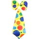 thumbnail image 2 of EeaseMX Conjunto de 2 corbatas y pajaritas de payaso de carnaval, disfraz de Halloween, para fiesta y festival (corbata + pajarita), 2 of 8