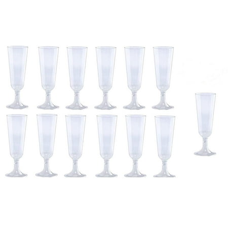 Wedding Party Toasting Flute - 70pc Clear Plastic Classicware Glass Like Champagne Wedding Parties Toasting Flutes Party Cocktail Cups