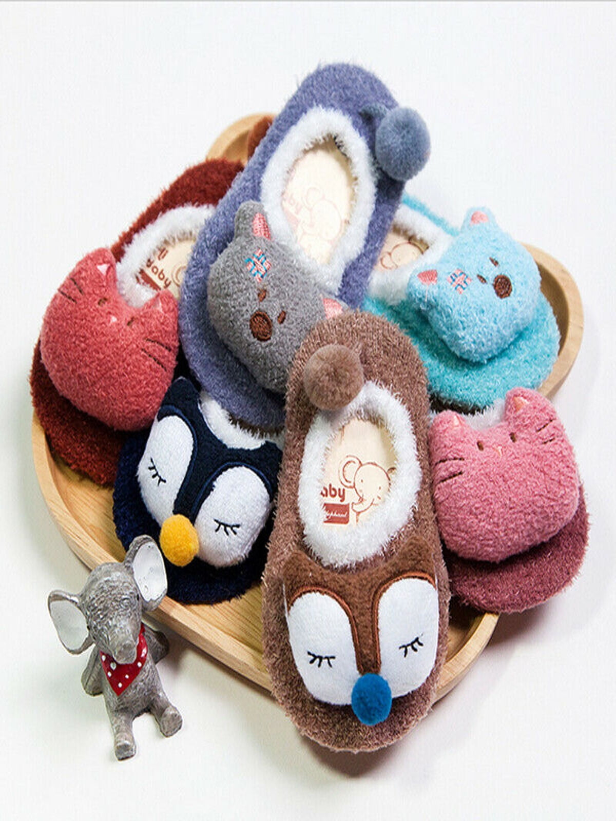 Cute Baby Girl Boy Anti-slip Socks Cartoon Newborn Slipper Shoes Boots 0-5 Years