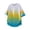 Yellow, variant on WIZUTIZ Mens Gradient T-Shirt Short Sleeve Workout Muscle Gym Tee Summer Casual Fashion Slim Fit Crewneck Athletic Tops