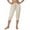 Beige, variant on Capri Joggers Womens Lightweight Elastic Waist Slimming Cropped Jogging Pants Capri Sweatpants Womens Capris