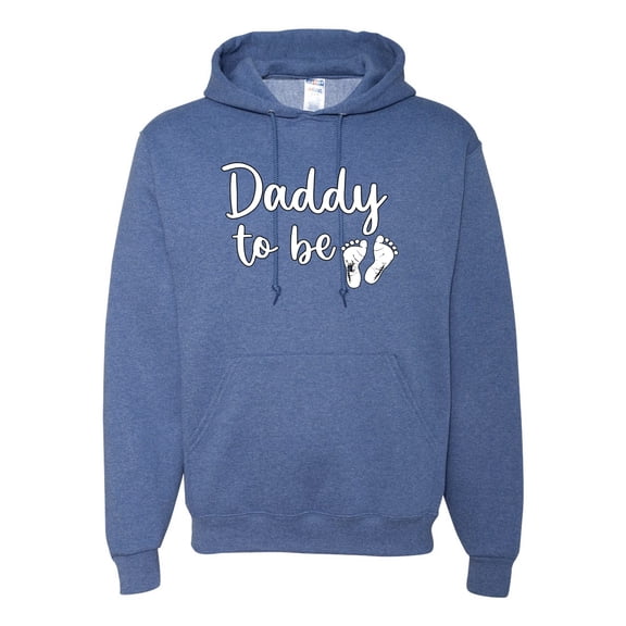 Wild Bobby, Daddy to Be Pregnancy Reveal Gift Parents to Be, Pop Culture, Unisex Graphic Hoodie Sweatshirt, Vintage Heather Blue, Large