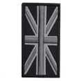 thumbnail image 3 of MODA Union Jack Bandera del Reino Patch Stick AtráS 10Cm X 5Cm , (Negro / Gris), 3 of 5