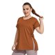 thumbnail image 5 of Tops deportivos para mujer,Camisetas de entrenamiento con capucha de talla grande, camisetas de manga corta con protección solar, poliéster, conjuntos casuales de verano para mujer, sopatenor, 5 of 9