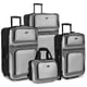 thumbnail image 1 of Luggage U.S. Traveler New Yorker, juego ligero de 4 piezas, gris, 1 of 9