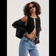 thumbnail image 4 of Suéter Sin Mangas para Mujer, Camiseta Sin Mangas con Botones, Cárdigan Corto de Punto para y Verano 2025 Negro M, 4 of 7