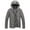 Grey, variant on GHSOHS Mens Winter Coats Solid Hooded Down Jacket Casual Lightweight Warm Padded Outerwear Large Size Outdoor Zipper Parka Coat Grey XXL