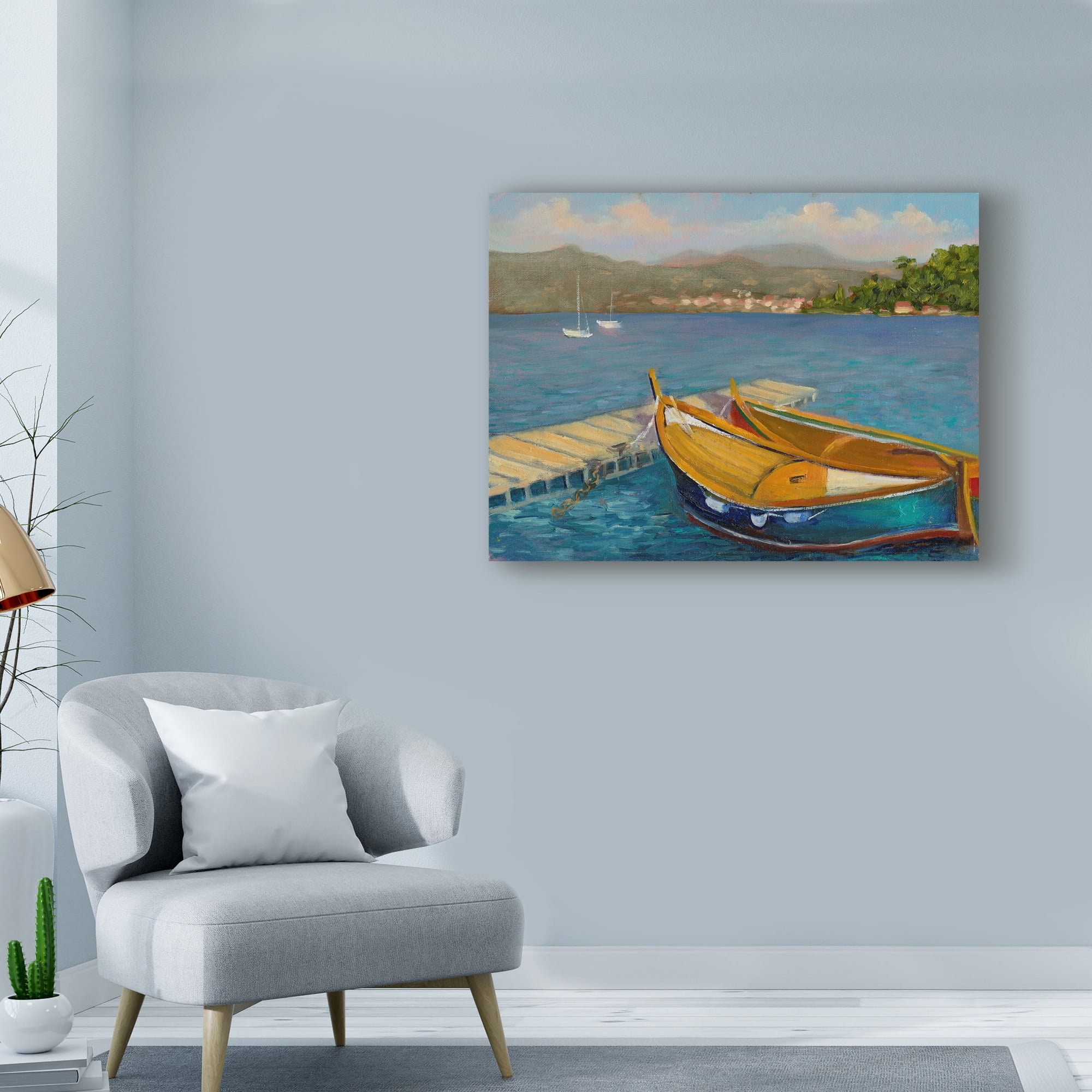 Trademark Fine Art 'Porto Venere View' Canvas Art by Mary Jean Weber
