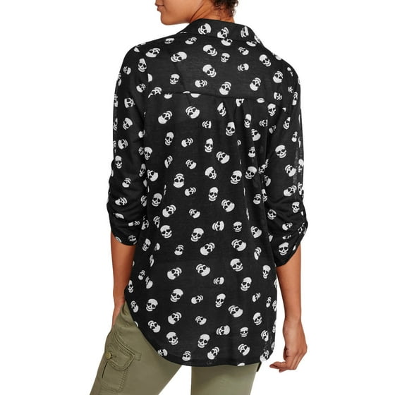 Juniors' Printed Shirt