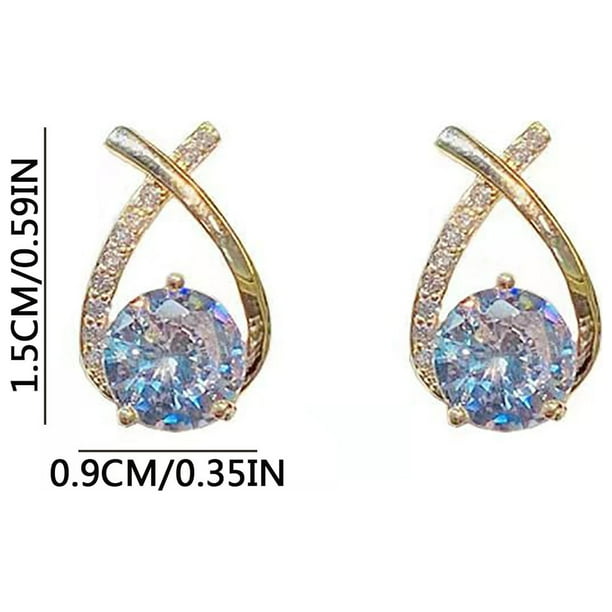 Qiopertar Clearance Free Shipping Mermaid Tall Earrings Micro Encrusted Zircon Earrings Earrings under 5 Saving Up To 90 Off Walmart