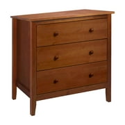 Adeptus Solid Wood   Easy Pieces Solid Pine Three Drawer Chest - Pecan