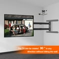 thumbnail image 2 of Long Arm TV Wall Mount for 37-75 Inch TV, 47” Extra Long Articulating Arm Full Motion TV Mount, Corner TV Bracket Swivel and Tilt Fits, Max VESA 600x400mm, 99 lbs. Loading, 16”,18”, Studs, 2 of 6