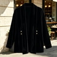 thumbnail image 4 of Cekizud Cardigans for Women Lightweight Velvet Long Sleeve Open Front Casual Outerwear Tops with Pockets, S-2XL, 4 of 5