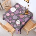thumbnail image 2 of Pioneer Flower Floral Print Pattern Square Tablecloth,Waterproof Square Table Cover,Wipeable Spillproof Washable Table Cover for Home Kitchen Party Decor 42"X42"(107x107cm), 2 of 6