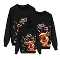 thumbnail image 1 of MIASHUI 2025 Pyjamas de Noël Assortis à Carreaux Pantalons pour Famille Ensemble Famille de Maman Chandail en Molleton Noël 26 Lettres Imprimées Col Rond Parent-Enfant Chandail en Molleton Femmes,G, 1 of 4