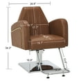 thumbnail image 4 of BarberPub Brown Salon Chair for Hair Stylist, Hydraulic Barber Chair for SPA&Home Salon, Barbershop, 4 of 11