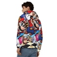 thumbnail image 5 of Lsque Mario for Mens Full-zip Hoodie, Zip-up Pullover Hooded Sweatshirt, Kangaroo Pocket Hoodie Ideal for Daily Wear, Travel, and Home-Small, 5 of 8
