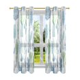 thumbnail image 7 of Yayeee Window Curtains Set of 2 for Living Room Light Filtering 63"x52", Blue Green Tree Pattern, 7 of 7