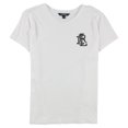 thumbnail image 2 of Camiseta básica Ralph Lauren con logotipo de cuentas para mujer color blanco extragrande, 2 of 2