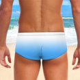 thumbnail image 4 of kamemir Speedo Swimsuit Men Mens Summer Stretch Swimming Briefs 3D Printed Elastic Band(Light Blue,XL), 4 of 5