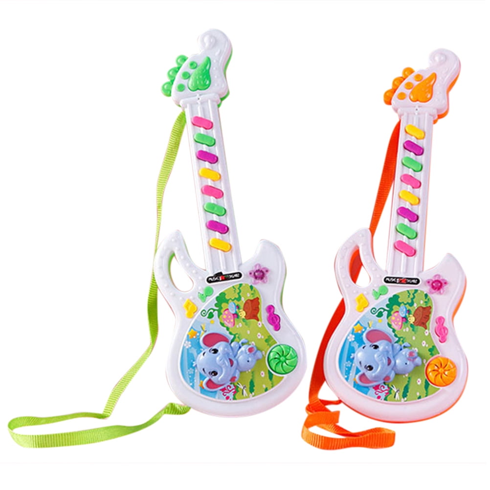 Guitar kids toy Kids Christmas Musical Toy with Red 4 String Guitar Kids Guitar 4 5 6 7 8 9 10 Years Old Mayoaoa Children electric guitar