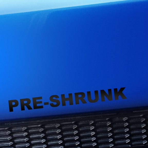 Pre-shrunk - Vinyl Decal - Choose Color - [MATTE BLACK]