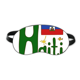 thumbnail image 1 of Haiti bandera nacional rojo patron azul Máscara de sueño, 1 of 4