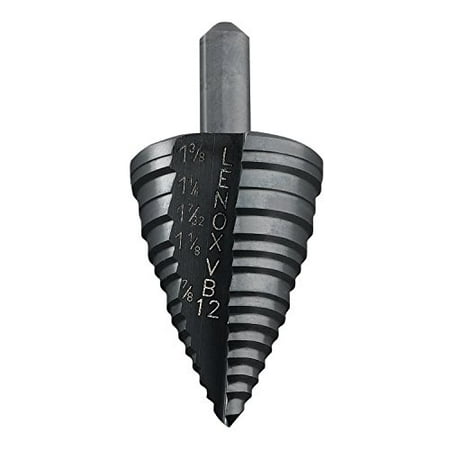 Lenox Boring Bit (Lenox 30912-VB12 Vari-Bit 7/8-Inch, 1-1/8-Inch, 1-7/32-Inch, 1-1/4-Inch and 1-3/8-Inch Step Drill Bit with 3/8-Inch)