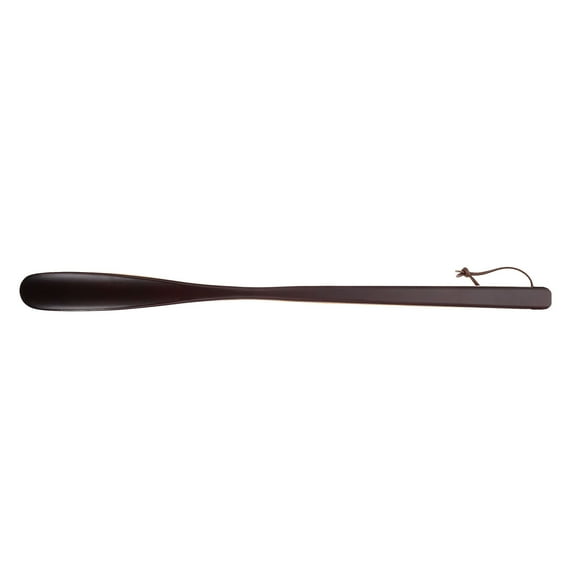 MERRYHAPY Smooth Polished Brown Wooden Shoehorn Household Shoe Puller Ideal for Seniors