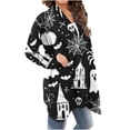 thumbnail image 6 of Womens Halloween Cardigan Casual Lightweight Long Sleeve Open Front Cardigans with Funny Print Fall Winter Holiday Party Outerwear, 6 of 7