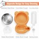 thumbnail image 3 of Set de cuencos para comida y agua para mascotas con dispensador de agua, color naranja, 3 of 8