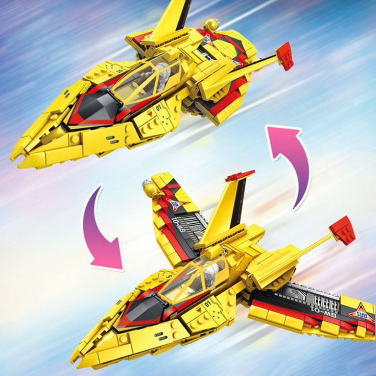 492pcs Heroes Ultraman Tiga Building Block Guts Wing Victory Flying Swallow Fighter Assembly Bricks Toys For Children Gifts