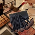 thumbnail image 4 of 24 Uds juegos de brochas de maquillaje suaves Colco con bolsa de rodillo herramientas de maquillaje para regalos de mujeres negro, 4 of 7