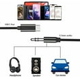thumbnail image 5 of USB C To 3.5mm Audio Aux Jack Cable(3.3ft),Type C Adapter To 3.5mm Headphone Audio Stereo Cord Car Aux Cable for iPad Pro,Samsung Note 20, Google Pixel And More Type-C Devices (Black), 5 of 8