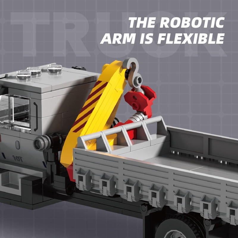 349PCS Engineering Crane Building Kit ,Remote Control Truck Model with Movable Arm, Desktop Construction Vehicle Collector Toy, Creative Gift for Adults Kids Birthday