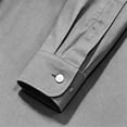 thumbnail image 4 of StSilkitty Button down Shirts for Men Long Sleeve Stand Collar Dress Shirt with Pocket Lightweight Soft Office Work Tops, 4 of 7