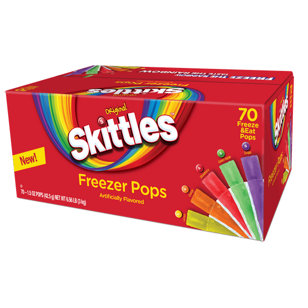 Skittles Variety Pack Freezer Pops, 1.5 oz, 70 Ct