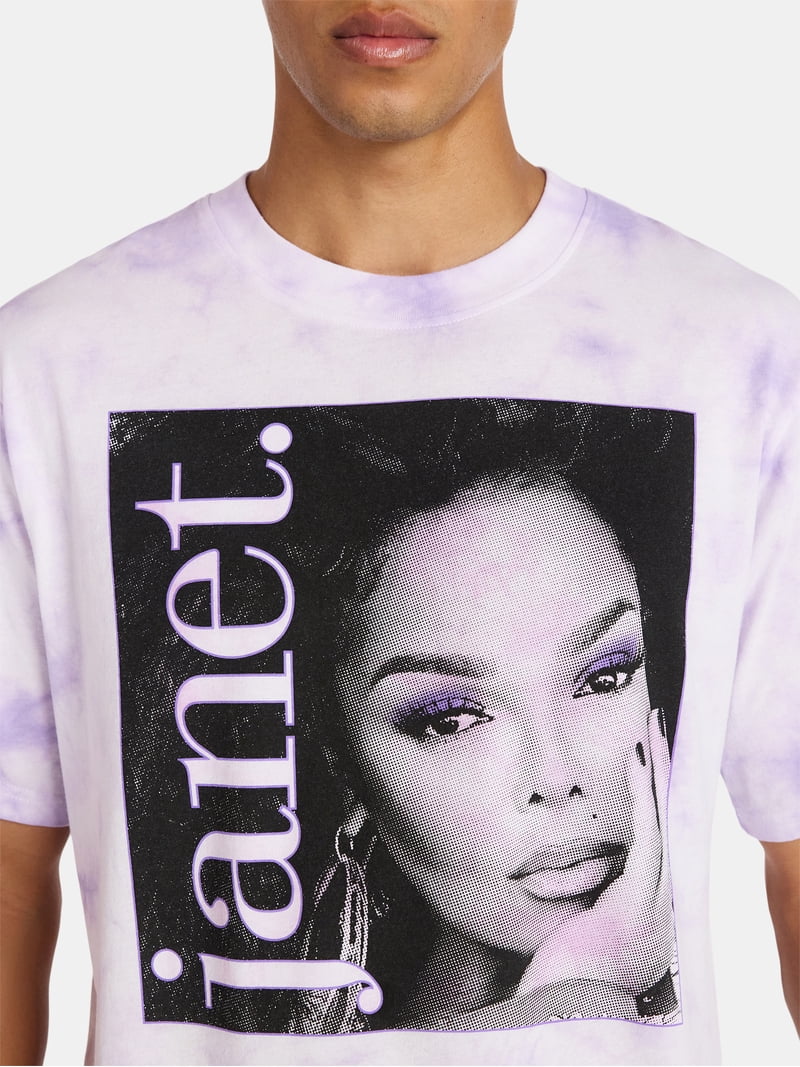 Janet Jackson Oversized Boxy Fit Pride Graphic Tee Shirt, Men's
