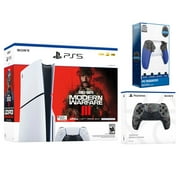 Sony PlayStation 5 Slim Disc Call of Duty Modern Warfare 3 Bundle with Extra Gray Camo Controller and Surge Trigger Kit