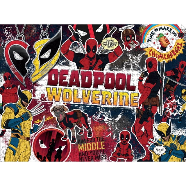 Rompecabezas Buffalo Games Marvel Deadpool & Wolverine 1000 piezas