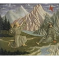 thumbnail image 2 of Domenico Veneziano 22x20 Black Ornate Framed Double Matted Museum Art Print Titled: Saint Francis Receiving the Stigmata (C. 1445-1450), 2 of 5