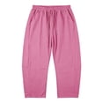 thumbnail image 4 of SONXAHE Womens Solid Cropped Pants Drawstring Waist Casual Travel Bottoms, 4 of 8