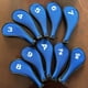 thumbnail image 4 of 10 fundas de neopreno para palos de golf, protectores adhesivos para cabezas de palos de golf. Lado negro y azul, 4 of 9