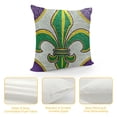 thumbnail image 4 of Throw Pillow Cushion Cover, with Traditional Festival Pattern Vintage, Decorative Square Accent Pillow Case, Purple Yellow, 4 of 5