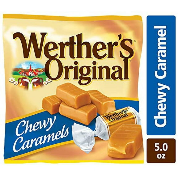 Werther's Original Chewy Caramel Candy, 5 Oz Bags (Pack of 12)