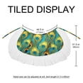 thumbnail image 5 of Peacock Feathers Stylish Summer Chiffon Beach Dress with Polyester Straps - Women's Summer Dresses, 5 of 6