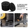 thumbnail image 4 of unbranded 4Ud Negro Pulley Wheel Para Gym Equipos Durable Fácil Instalación Y Resistente A Abrasión, 4 of 5